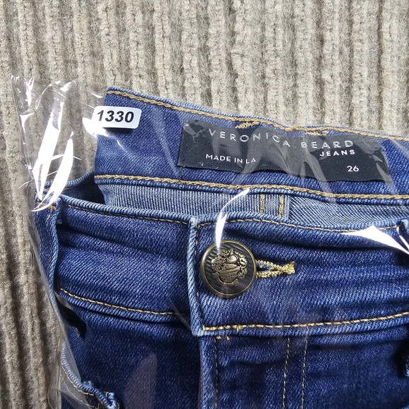 Veronica Beard Jeans Carson Ankle Flare High Rise Tide Down Women's 26 - Picture 11 of 11